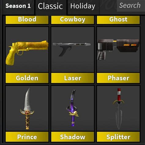 Mm2 Vintage Gun & Knife murder mystery roblox, Video Gaming, Gaming Accessories, Game Gift Cards ...