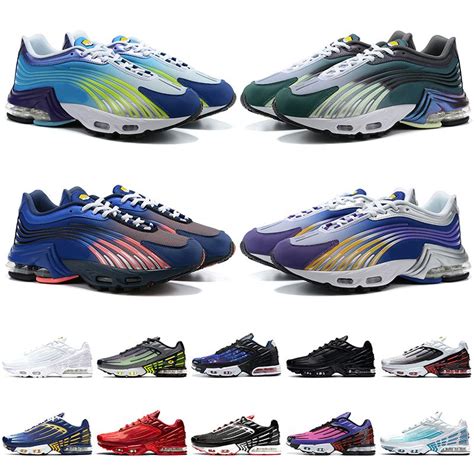 Top Quality Tn Plus 2 Tuned 3 Mens Running Shoes Deep Royal Blue College Grey Valor Laser Neon ...