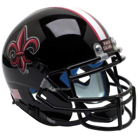 LOUISIANA RAGIN CAJUNS BLACK SCHUTT XP FULL SIZE REPLICA FOOTBALL HELMET | eBay