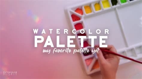 Watercolor Porcelain Palette: Setting It Up - YouTube