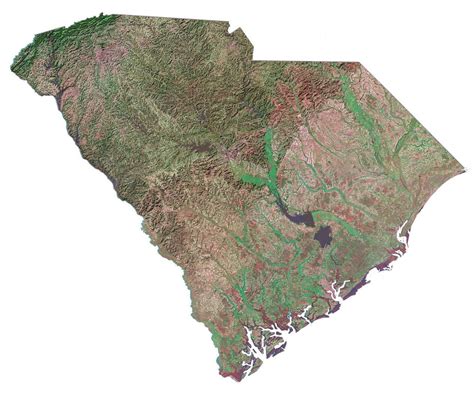 South Carolina Map - Cities and Roads - GIS Geography