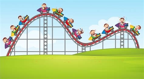 Roller Coaster Cartoon