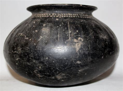Black Pottery : Rare Historic Black Pottery Pot from Bagan, Myanmar #4