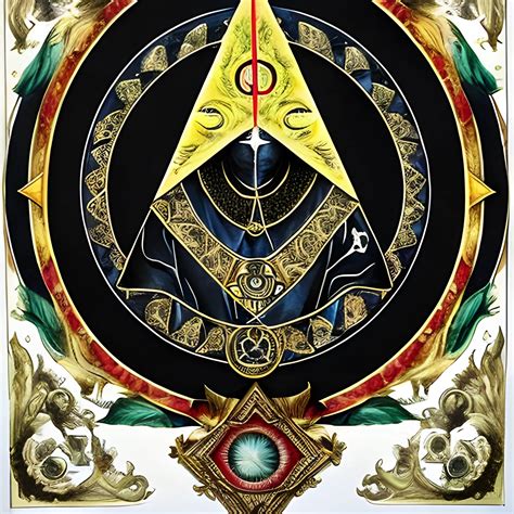 illuminati, Black nobility, usury, Water Color - Arthub.ai