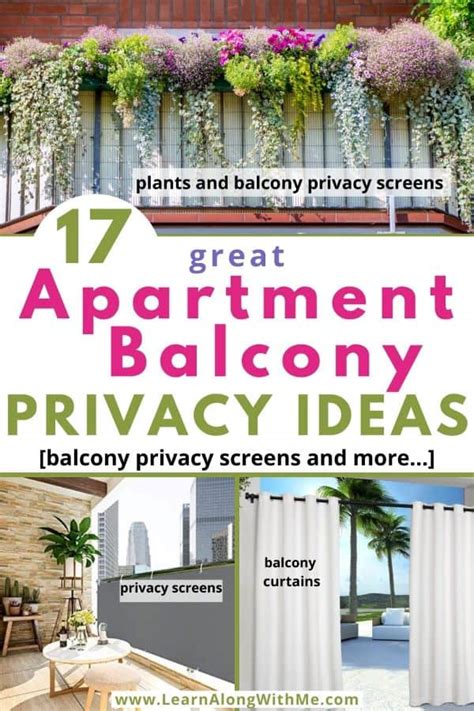 17 proven Apartment Balcony Privacy Ideas (2024) - Learn Along with Me