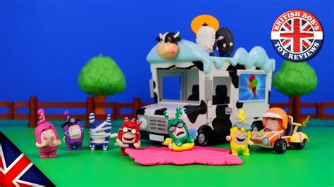 The Oddbods Toys Episode - Action Vehicles, Mini Racers, Rocket Launchers & Aliens! - YouTube