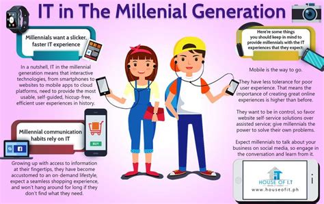 This is an infographic showing how IT looks like in the millennial ...