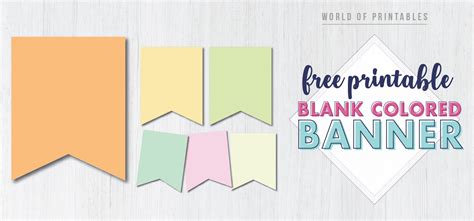 Printable Blank Banners Scroll