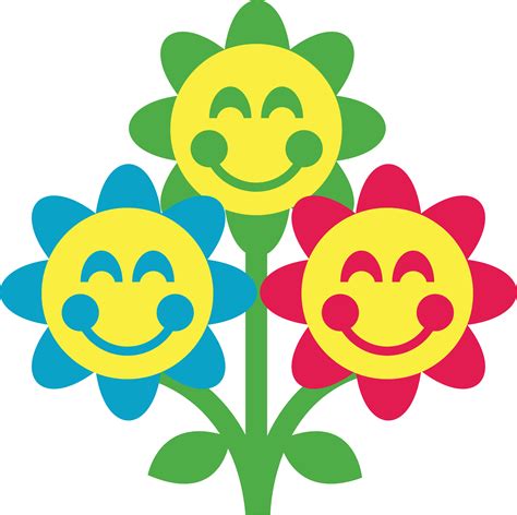 Smiley Flower - ClipArt Best