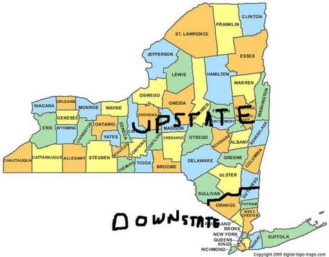 New York | Map of new york, County map, Upstate new york