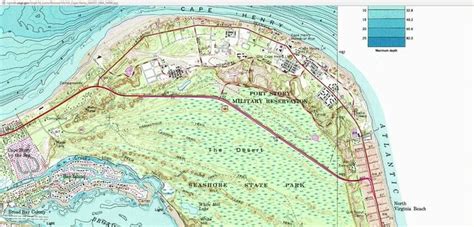 USGS map of Fort Story | Map, Map screenshot, Fort