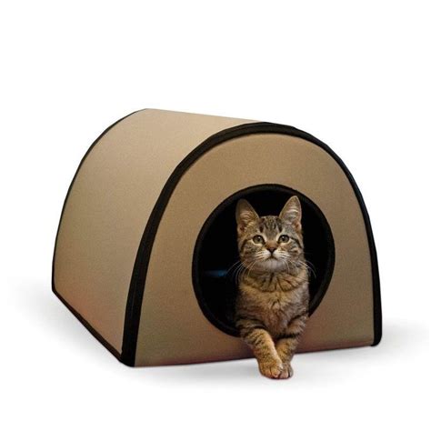 Heated Cat House Outdoor Shelter Bed Pad Kitty Pet Feral Weather Proof Gifts New #HeatedCatHouse ...