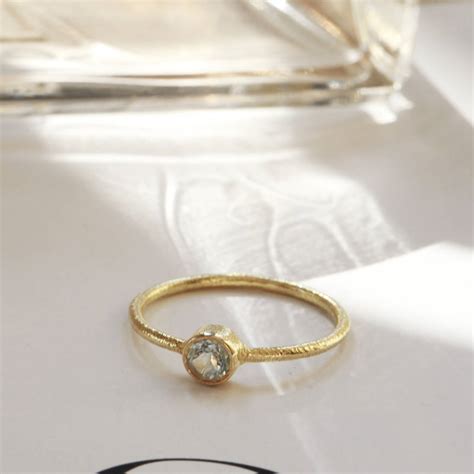 18ct Gold Vermeil Gemstone Ring By Holly Blake | notonthehighstreet.com