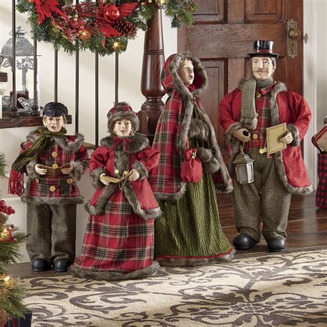 Set of 4 Victorian Carolers | Christmas carolers decorations, Victorian christmas, Christmas scenes