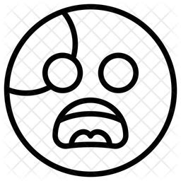 Discontent Emoji Face Emoji Icon - Download in Line Style