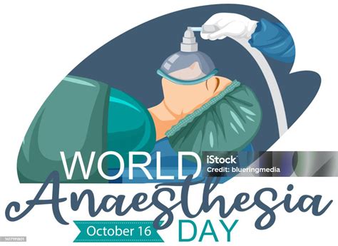 World Anaesthesia Day Logo Concept Stock Illustration - Download Image Now - Anesthesiologist ...