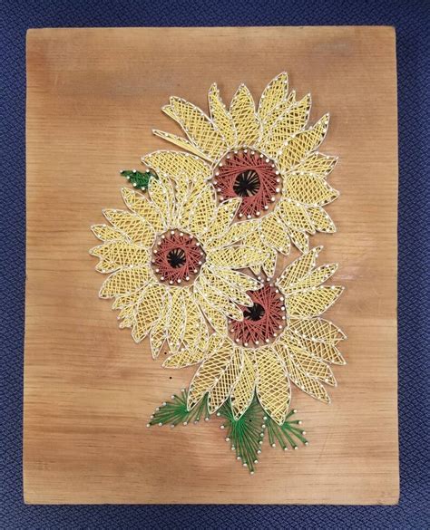 Flowers Floral Arrangement String Art | Etsy