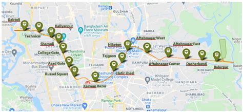 Dhaka Metro Rail Route Map