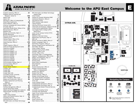 Azusa Pacific University Campus Map