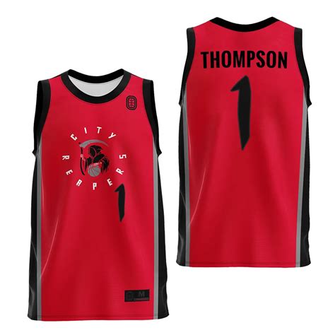 Amen Thompson City Reapers #1 Red 2023 NBA Draft Jersey Men Replica - NCAAFANSJERSEY