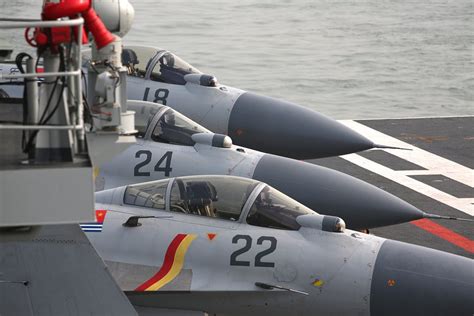 J-15 fighters make its debut operational mission on Chinese newest aircraft carrier