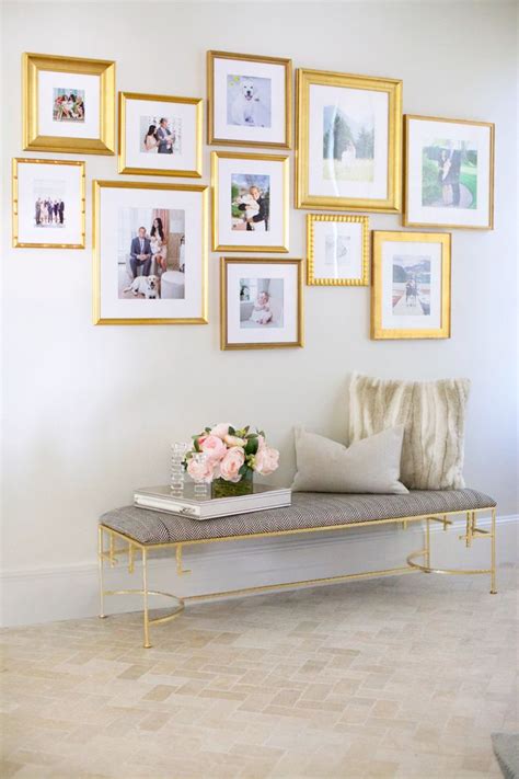 At Home with Framebridge... | Gold frame gallery wall, Wall decor, Decor