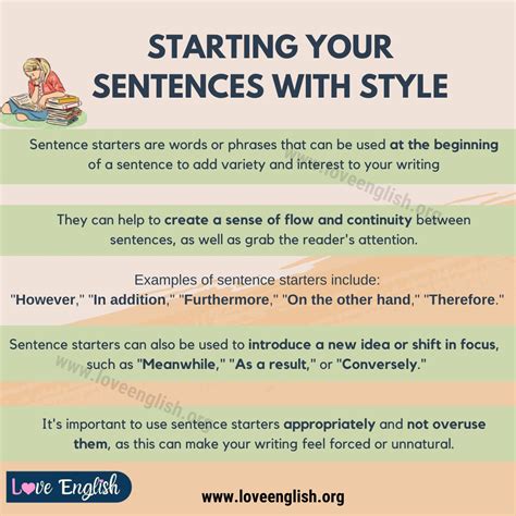 Get Talking with These Sentence Starters: The Ultimate Guide - Love English