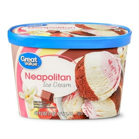 Great Value Neapolitan Ice Cream, 48 fl oz - Walmart.com