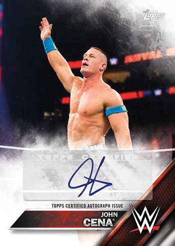 2016 Topps WWE Autographs John Cena - Beckett News