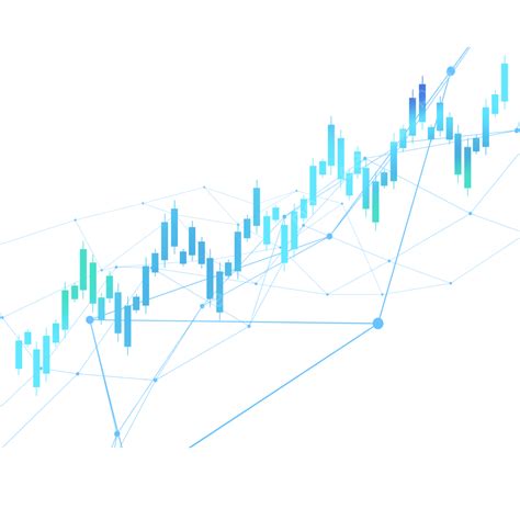 Financial Charts Clipart Hd PNG, Stock K Line Chart Upward Trend Financial Transaction Blue ...