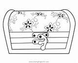 Chest Coloring Pages sketch template