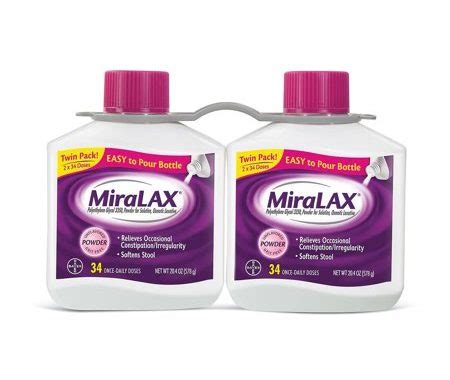 Save $6.00 off (1) Miralax Twin Pack Printable Coupon