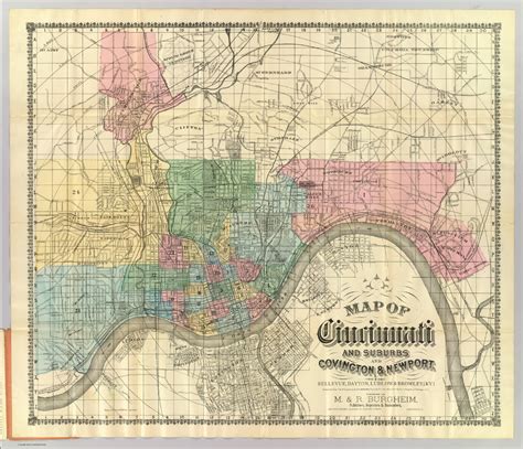 Cincinnati & suburbs. - David Rumsey Historical Map Collection