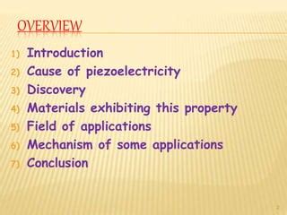 Applications of piezo-electricity | PPT