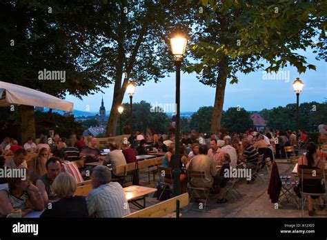 beer garden Spezial Keller Bamberg Franconia Germany Stock Photo - Alamy