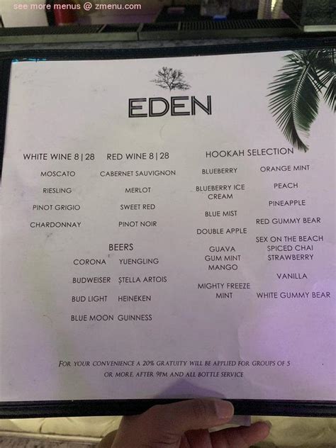 Online Menu of Eden Restaurant, Atlanta, Georgia, 30341 - Zmenu