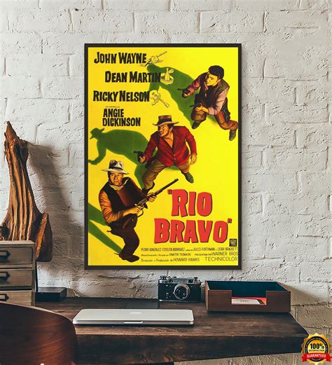 Rio Bravo Movie Poster Classic Vintage Wall Film Art Print | Etsy