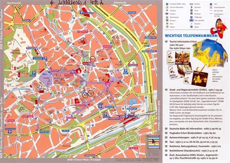 Erfurt Tourist Map - Erfurt Germany • mappery