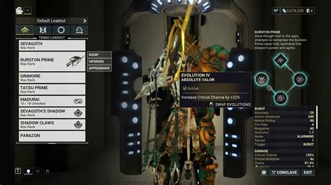 W.I.P incarnon burston prime build (no forma, non-maxed mods) : r/Warframe