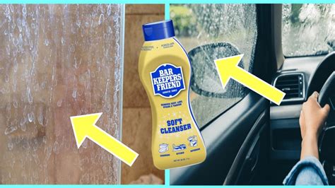 GENIUS Way to Remove HARD WATER STAINS & Soap Scum from Shower Door! (Cleans Windows ...