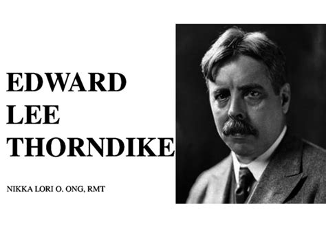 (PDF) EDWARD LEE THORNDIKE | Nikka Ong - Academia.edu