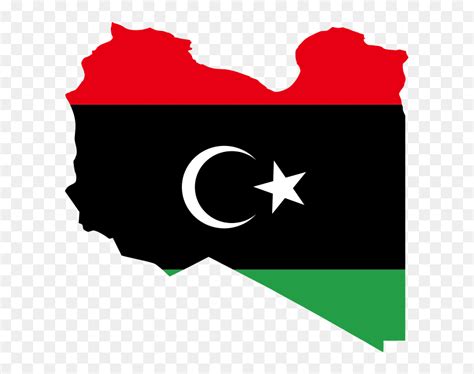 Flag Map Of Libya, HD Png Download - vhv