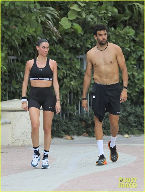 Tennis Star Matteo Berrettini Goes Shirtless For a Jog With Girlfriend ...