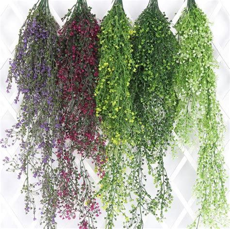 Artificial Hanging Plants 110cm Hanging Basket Vine 2 Bunches - Etsy ...