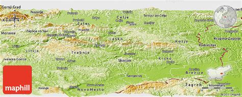 Physical Panoramic Map of Sevnica