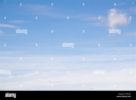 Beauty peaceful sky with white clouds great as background Stock Photo - Alamy