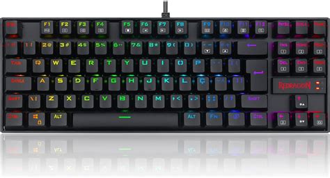 Redragon TECLADO MAGNÉTICO GAMER KUMARA PRO RGB PRETO SWITCH MARROM ...