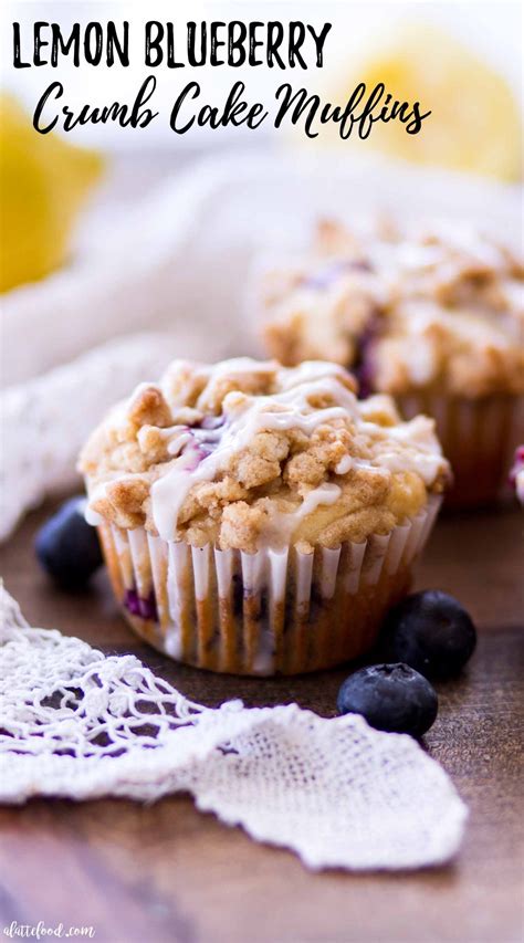 Lemon Blueberry Crumb Cake Muffins - A Latte Food