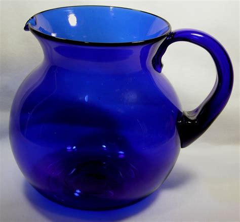 VINTAGE BLENKO COBALT BLUE HUGH PITCHER * * | Pottery & Glass, Glass, Art Glass | eBay! | Blenko ...