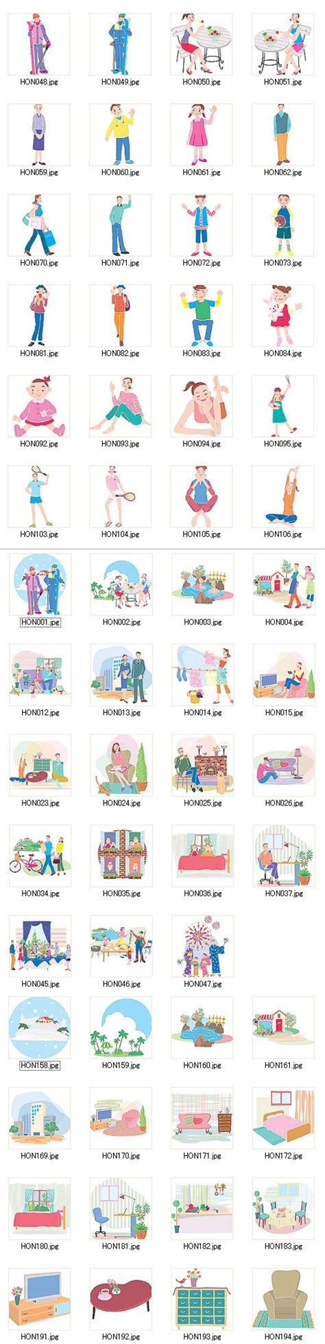 Home and school life cartoon characters Vector for Free Download | FreeImages